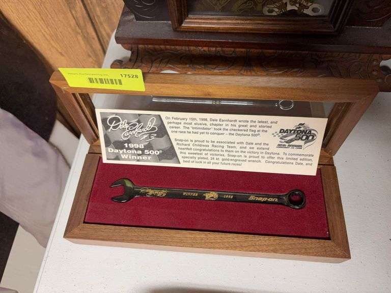 Snap-on Dale Sr 1998 Daytona 500 24kt gold engraved wrench image