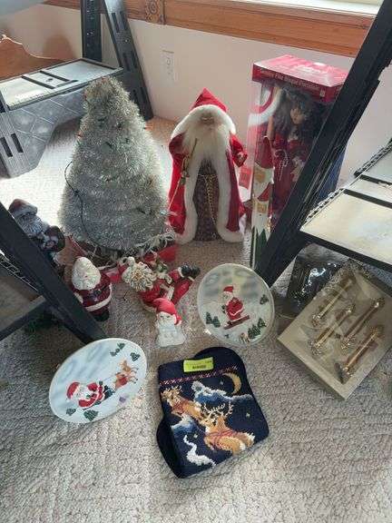 Modern Christmas decor and a gift for under the tree image