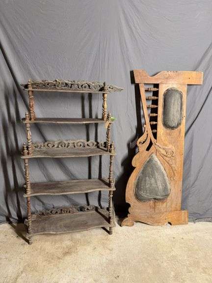 Project pieces 8D x 33L x 56H shelf and 58” long headboard image