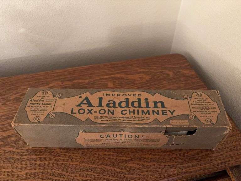 Aladdin chimney w original box image