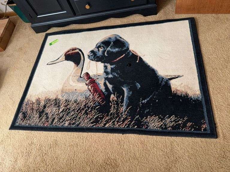 Lab pup rug 56 x 39 image