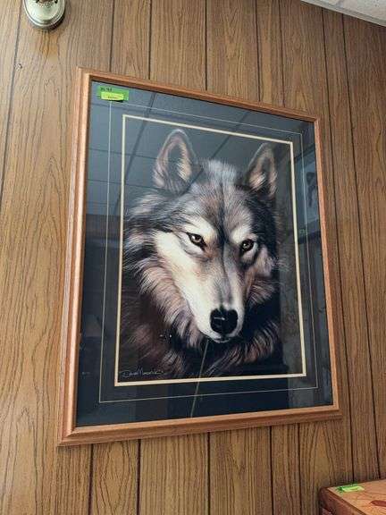Dave Merrick Wolf print 35 x 43 image
