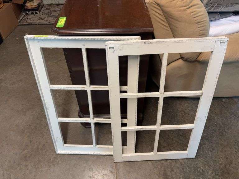 (2) 23x34 window panes for decor use only image