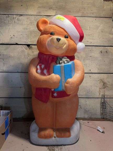 Christmas teddy bear blow mold approx 36” tall