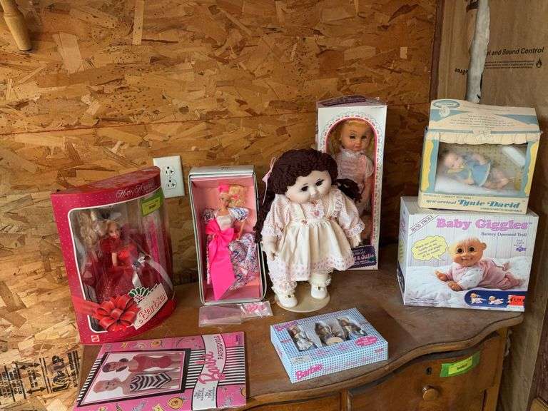 Barbies, Baby Giggles, Tynie David doll, June & Julie and porcelain CPK look alike doll?? image