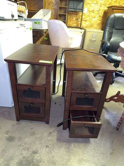 Pair powered end tables image