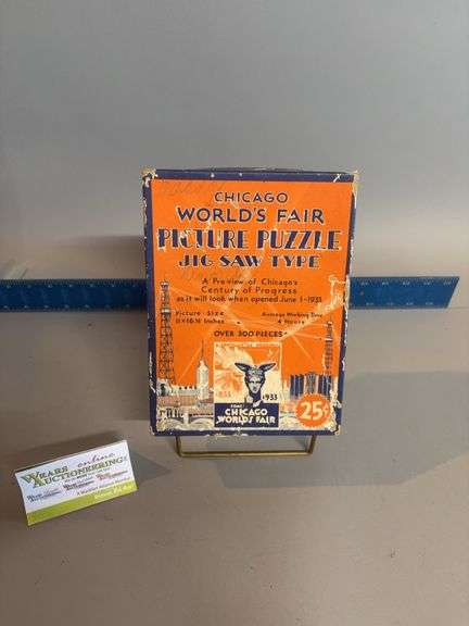 Chicago Worlds Fair jigsaw type puzzle image