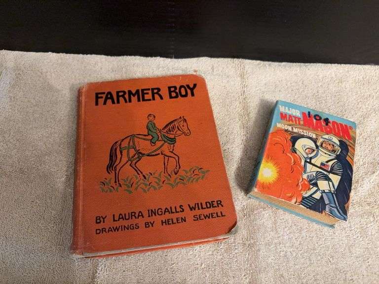 “Farmer Boy” by Laura Ingalls Wilder and Big Little Book “Major Matt Mason Moon Mission” image