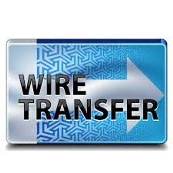 Any invoice totaling $1,500.00 and over will require a wire transfer. Payment for any titled item, such as autos, boats, trailers and some ATVs will require a wire transfer of funds in full before being released to the buyer. image