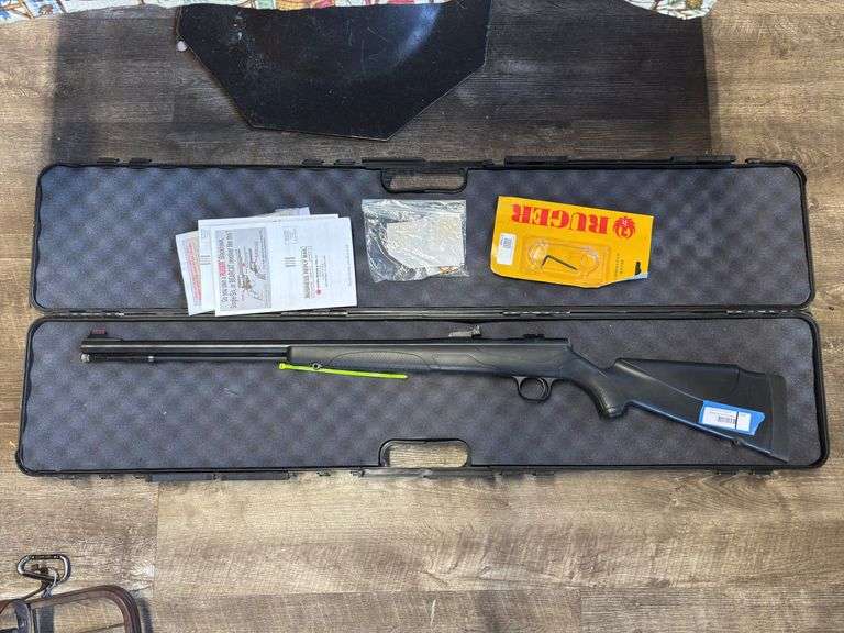 Connecticut Valley arms made in Spain, black powder, 50 caliber rifle with plastic case image