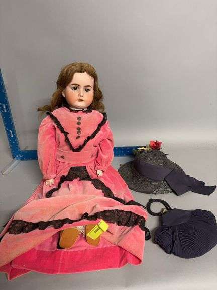 Bisque doll w sleep eyes Marked Lilly 6 image