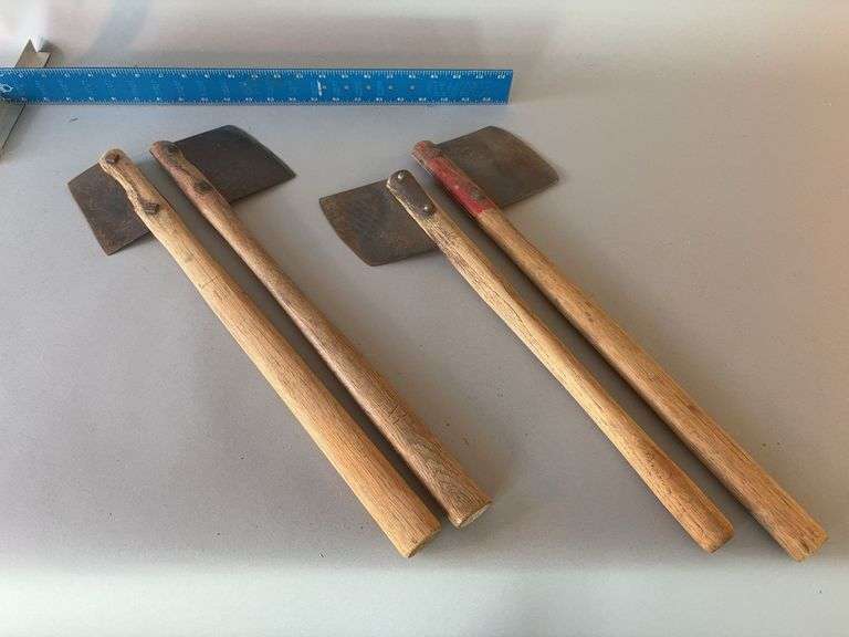 Four tobacco hatchets image