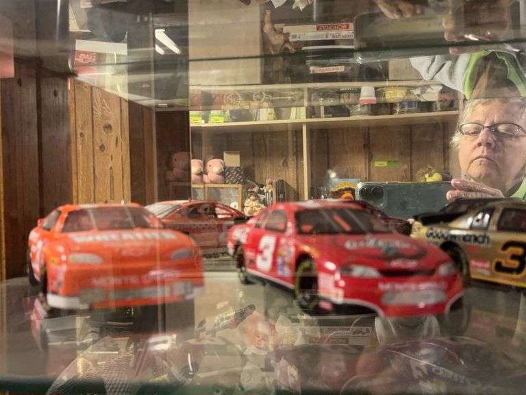 Dale Earnhardt Sr and Jr collectibles as shown image