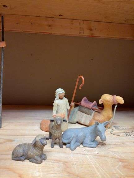 Full color Willow Tree shepherd and stable animals image