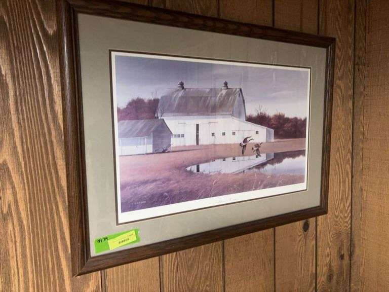 Framed 34x24 S/N “Autumn Memories” by LR Kaatz 1420/1600 image