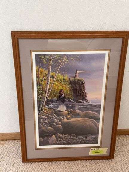S/N AP "Restless Heart" lighthouse print 21 x 30