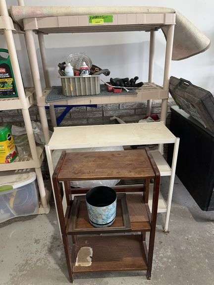 Plastic shelf unit, 2 small shelves  and more image