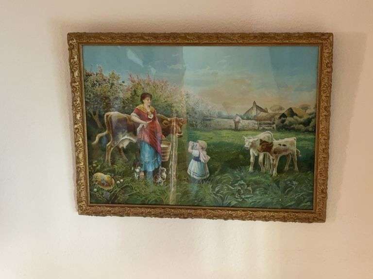 Framed 23x30 “The Pasture” image