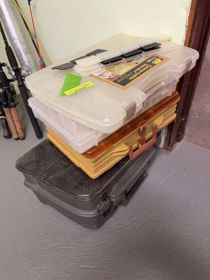 4 tackle and storage boxes image