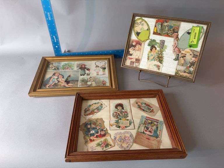 Three picture frames postcards image