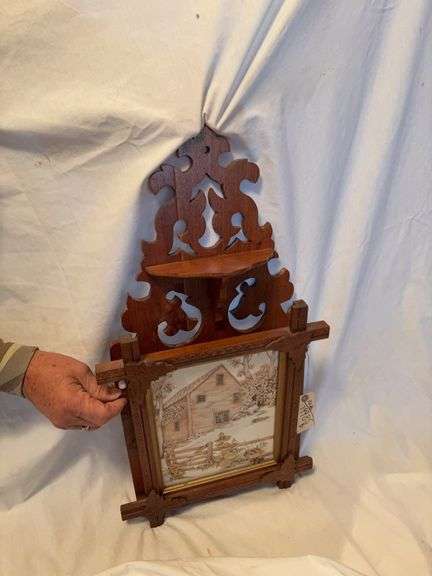 Wall mount magazine shelf image