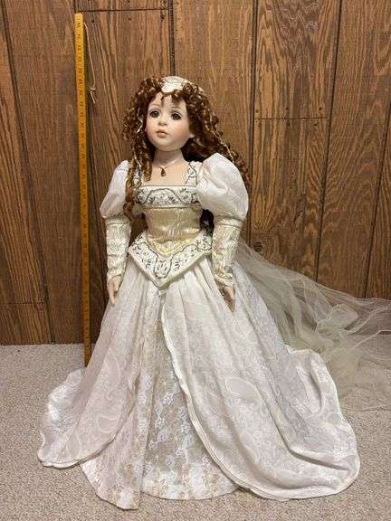 Marie Osmond “Isobella” brides doll Approx 29” tall image