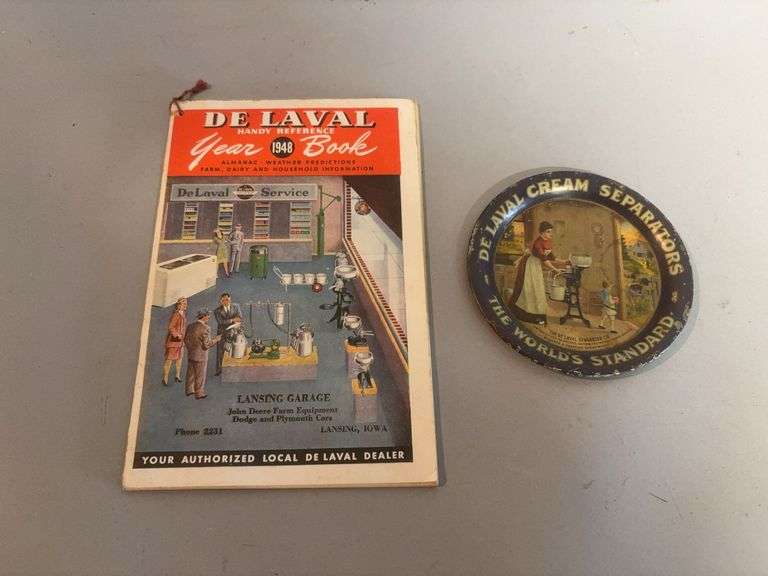 DeLaval 1948 yearbook and 4.5” tray image