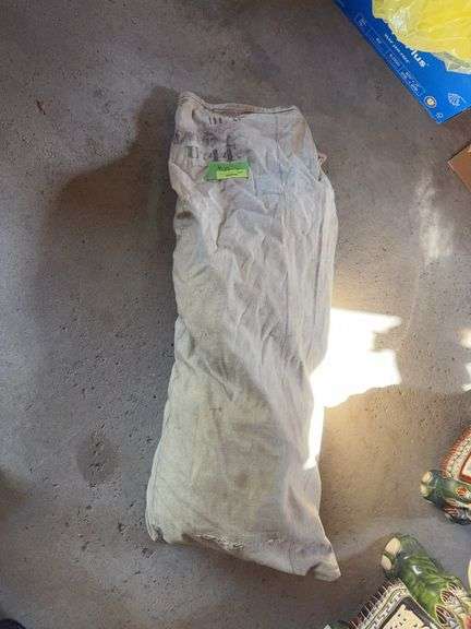 Sack of 4 old feed/seed sacks image