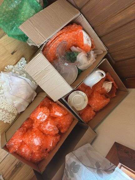 Antique set of China and additional glassware pieces