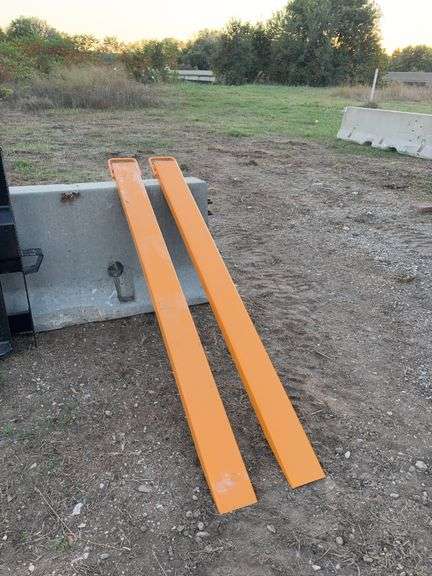 Pallet Forks Extensions	WOLVERINE		EX-66-78L	 Skid Steer Pallet Forks Extensions  8 ft. | 2.5"" x 5"" Option Extension Dimensions: 3"" x 6""",MOUNT VERNON image