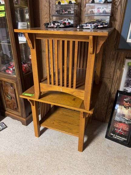 Two mission style end tables 25x28 image