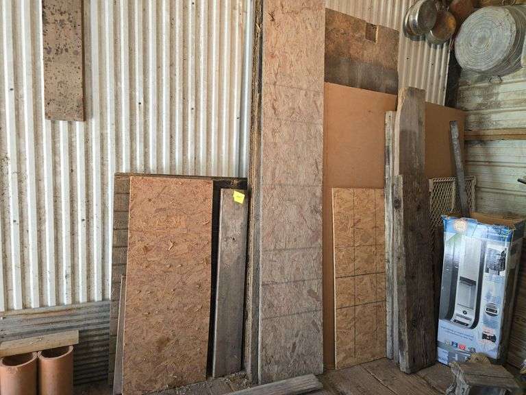 OSB flooring, reverse batten plywood and other misc lumber