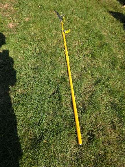 Extendable handle pole saw