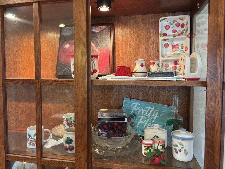 Cherry themed dishes