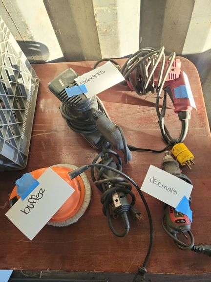 Drill, sander, buffer, dremel