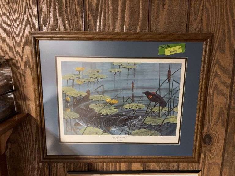 Framed 28x22 S/N “Bye Bye Blackbird” by Les Kouba 690/2000 image