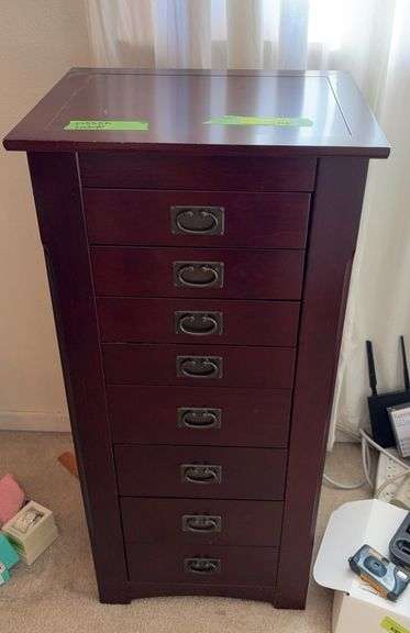 15D x 19L x 41H jewelry armoire NO CONTENTS! image