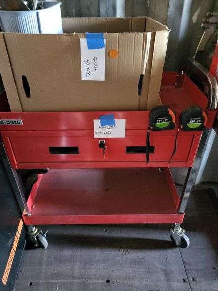 Roller cart with tools