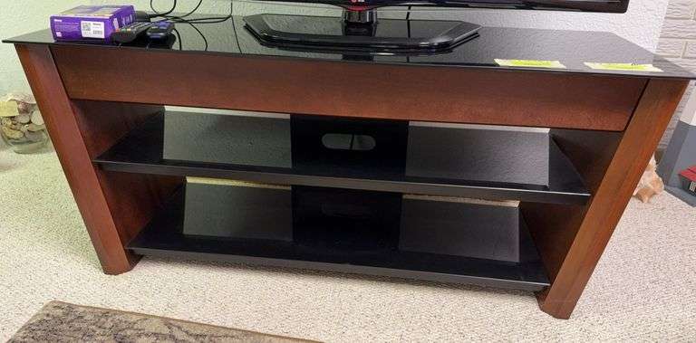 Modern glass TV stand 18D x 48L x 21H NO TV