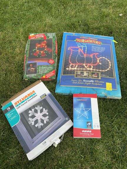 4 outdoor lighted holiday decorations image