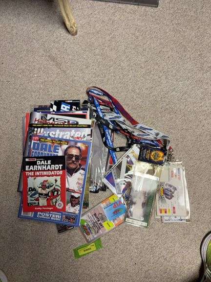 Dale Earnhardt Sr and Jr collectibles as shown image