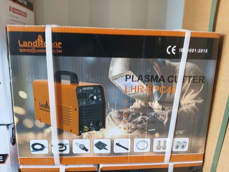 PLASMA CUTTER	LandHonor		LHR-EPC40	"Input Voltage:110V/220V Frequency:50/60HZ Rated input capacity:4.8KVA Max No-Load Voltage:300V Current Range:10-40A Arc starting method:HF are starting Cutting Thickness:6-12mm", MOUNT VERNON image