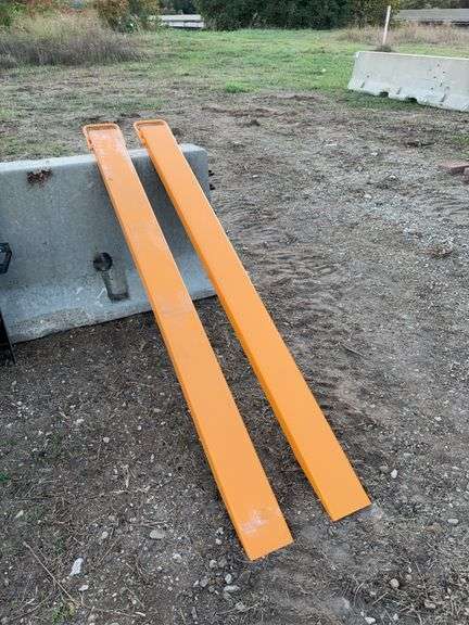 Pallet Forks Extensions	WOLVERINE		EX-66-78L	 Skid Steer Pallet Forks Extensions  8 ft. | 2.5"" x 5"" Option Extension Dimensions: 3"" x 6", MOUNT VERNON image