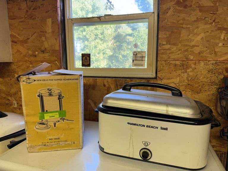 30 cup coffee maker and elec roaster image
