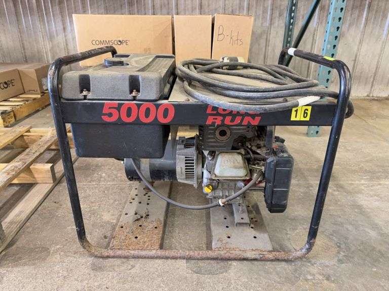 Long Run 5000 Portable Generator Vanguard 9 HP #16