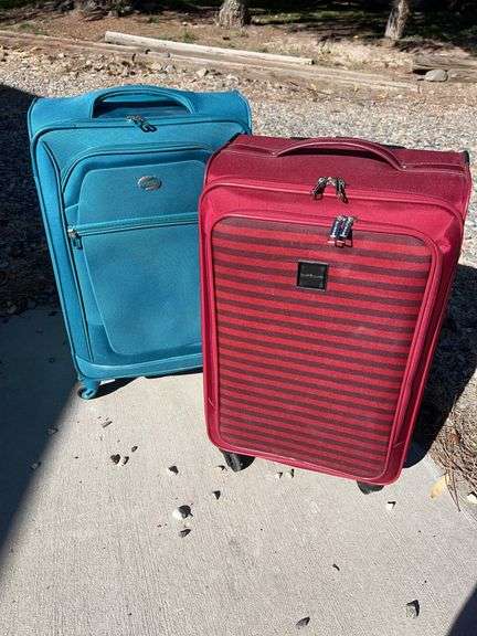 Two soft side suitcases