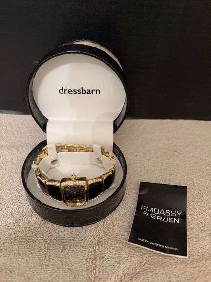 Embassy by Gruen watch, never worn. Box top needs glued image