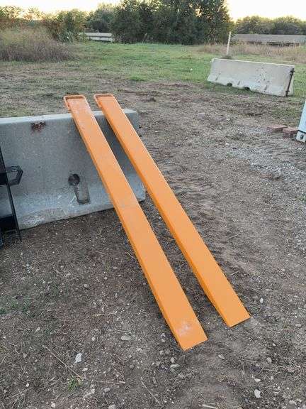 Pallet Forks Extensions	WOLVERINE	EX-66-78L	Skid Steer Pallet Forks Extensions  8 ft. | 2.5"" x 5"" Option Extension Dimensions: 3"" x 6""", MOUNT VERNON image
