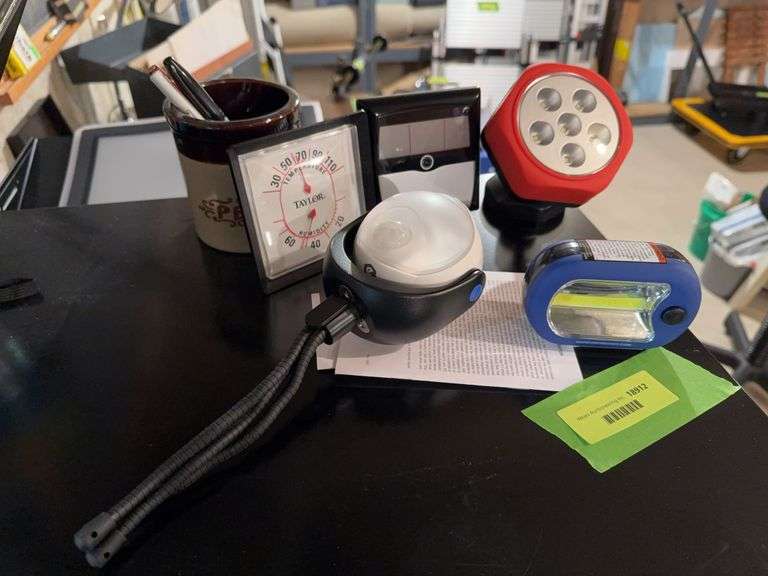 Motion emergency light, thermometer, battery lights etc... image