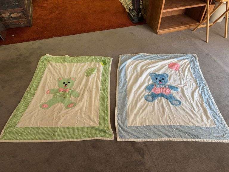 2 tied crib comforters image